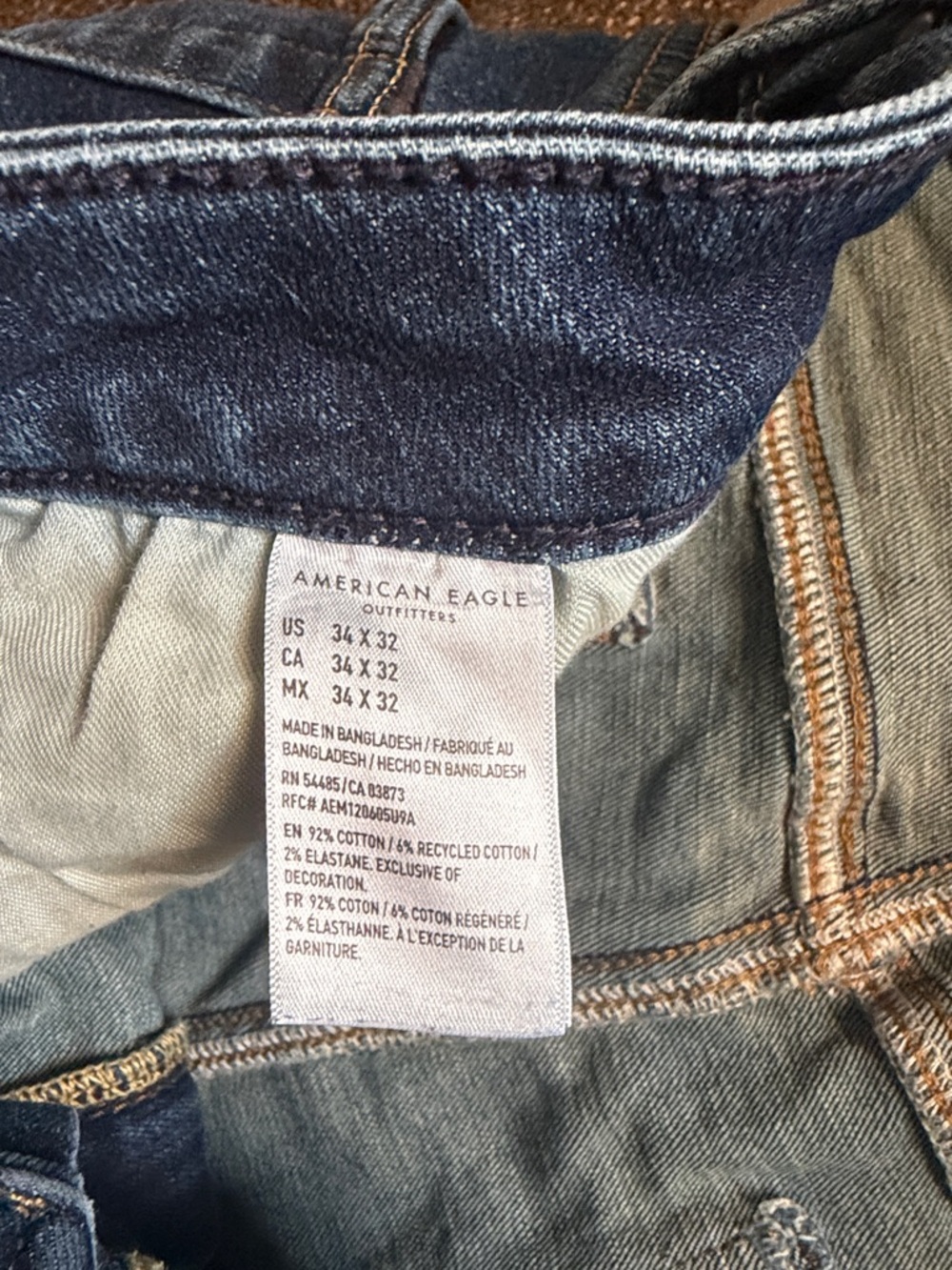 American Eagle Dark Blue Denim Jeans - Men’s Waist 34